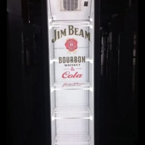 "JIM BEAM", GERMANY, uska Slim, 40cm, LED, staklena vitrina