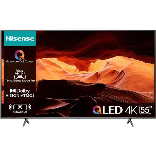 HISENSE 55E7KQ PRO, 140 CM, SMART, QLED, UHD, 4K, MOGUCNOST GARANCIJE 5 GODINA, CEKOVIMA NA 6 RATA