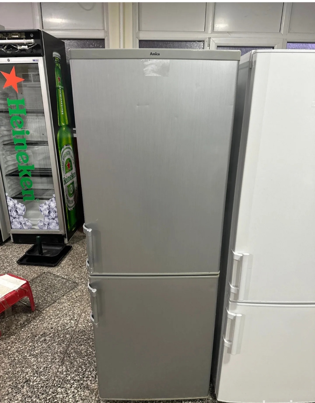 "AMICA", GERMANY, inox kombinovani frižider, 160 cm, prevoz ukljucen u cenu