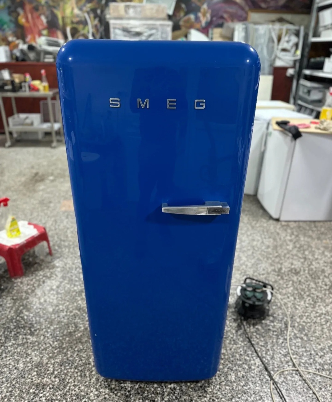 "SMEG", GERMANY, Retro Blue frižider sa komorom, 146 cm, prevoz ukljucen u cenu