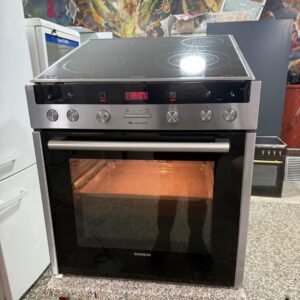 "SIEMENS", GERMANY, polovan ugradni set, Rerna + Ploča , 300stepeni, Inox, prevoz ukljucen u cenu