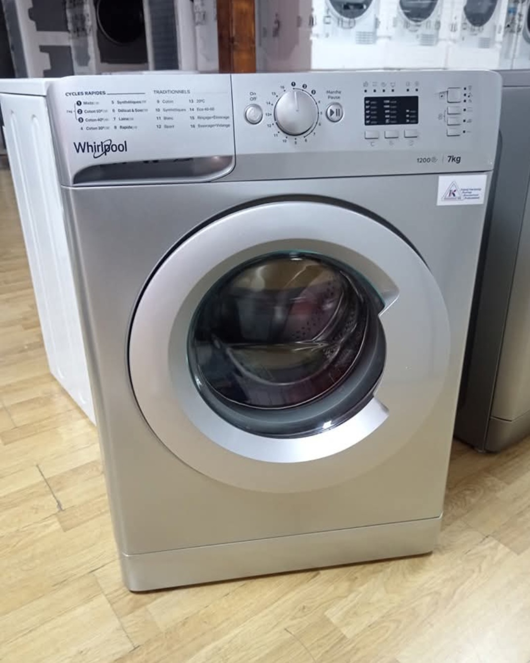 Nova ves masina "Whirlpool", 7 kg, 1200rpm, A+++, siva, garancija 25 meseci, prevoz ukljucen u cenu